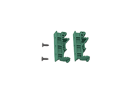 Moxa DK-UP1400 - DIN Rail / Wall Mount Kit: 2 pcs of plate, 6 screws and 2 pcs of DIN Rail plate, 4 screws by MOXA