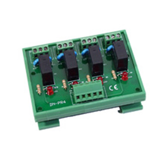 ICP DAS DN-PR4 - 4-channel power relay module , 1 form C by ICP DAS