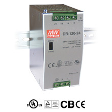Mean Well DR-120-24 - *Discontinued* - Industrial AC/DC Din Rail Power Supply Single Output 24V 5A 120W by MEANWELL