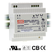 Mean Well DR-60-12 - *Discontinued* - Industrial AC/DC Din Rail Power Supply Single Output 12V 4.5A 54W by MEANWELL