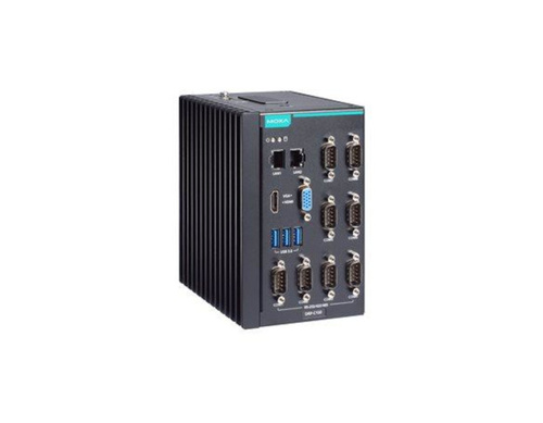 Moxa DRP-C100-C7-6C-T - DIN-rail type, Core i7-1185G7E, 8GB DDR4, COMx8, LANx2, USB 3.0x3, VGA+HDMI, 12/24 VDC by MOXA