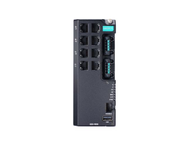 Moxa EDS-4008-HV - Managed Ethernet switch with 8 10/100BaseT(X) ports, single power input 110/220 VAC/VDC, -10 to 60 degree C o by MOXA