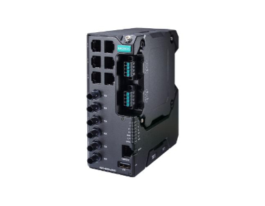 Moxa EDS-4009-3MST-LV-T - Managed Ethernet switch with 6 10/100BaseT(X) ports, 3 100BaseFX multi-mode ports with ST connectors by MOXA