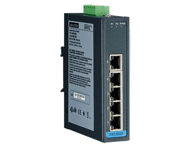 Advantech EKI-2525I-BU - 5-port 10/100Mbps Unmanaged FE Switch(WideTemp.) by Advantech