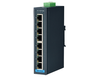 Advantech EKI-2528-BU - 8-port 10/100Mbps Unmanaged Ethernet switch by Advantech