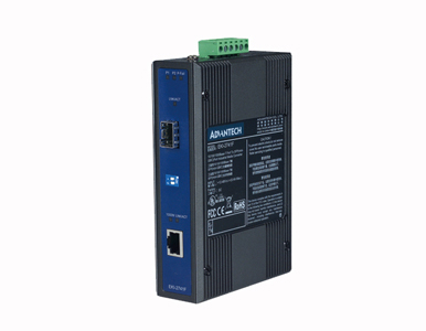 Advantech EKI-2741F-BE - Giga Ethernet to SFP Fiber Converter by Advantech