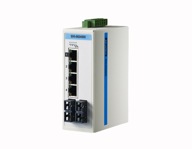 Advantech EKI-5524SSI-AE - ProView, 4+2SMF 10/100Mbps Ind. Switch,-40~75 degree C by Advantech