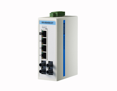 Advantech EKI-5524SSI-ST-AE - ProView,4+2SMF 10/100Mbps Switch w/ST,-40~75 degree C by Advantech