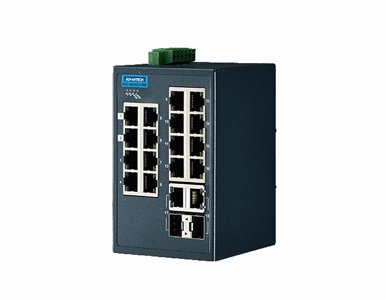 Advantech EKI-5626CI-MB-AE - *Discontinued* - 16FE+2G  Ind. Switch with Modbus TCP/IP, W/T. by Advantech