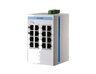 Advantech EKI-5726I-AE - ProView,16-port Full Gigabit Ind. Switch,-40~75 degree C by Advantech