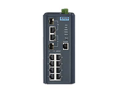 Advantech - 8FE + 2G Combo Managed switch w/Wide temp by Advantech