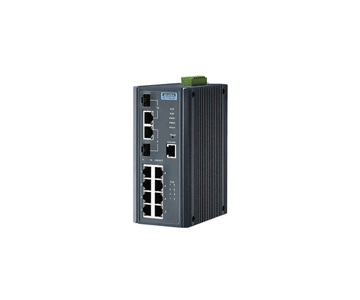 Advantech EKI-7710G-2CP-AE - *Discontinued* - 8G + 2G Combo Managed POE+ switch by Advantech