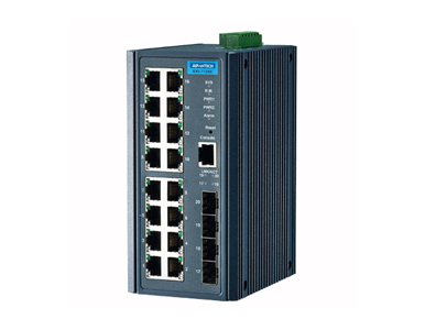 Advantech EKI-7720E-4FI-AU - *Discontinued* - 16FE+4SFP Port Managed Ethernet Switch by Advantech