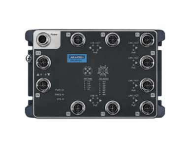 Advantech EKI-9510G-PW-B - EN50155 M12 10GE PoE UnManaged SW, 24~110VDC by Advantech