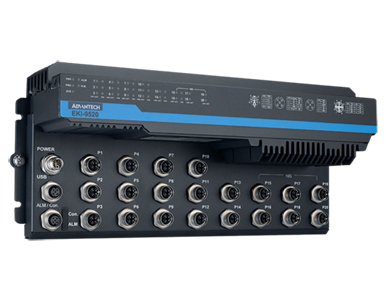 Advantech EKI-9520H-6XPW-A - 14 x GE + 6 x 10GE Train Switch with 16 PoE by Advantech