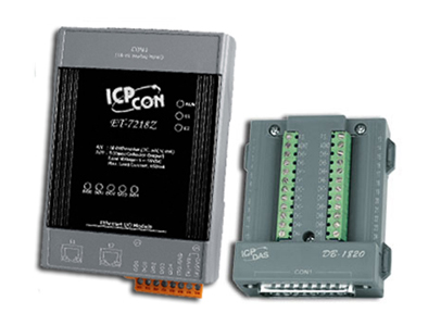 ICP DAS ET-7218Z - 10 Channel Thermocouple Inputs, 5 Digital Outputs with DN-1820 board by ICP DAS