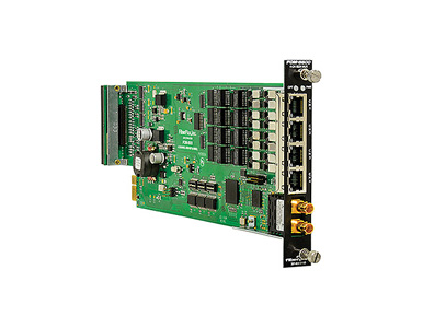 Patton FOM-5600-L12 - Isolator Multiplexer for (4) ISDN BRI S/T interfaces (4 wire), Multimode LC optics by PATTON