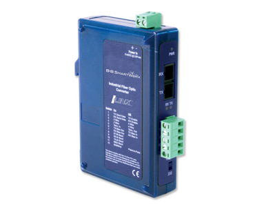 Advantech FOSTCDRI-ST - *Discontinued* - IND 232/422/485 to Single-Mode Fiber, ST, DIN-Rail by Advantech
