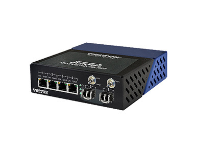 Patton FP1004E/L5B/EUI - Light Industrial 6 Port 10/100/1000 Ethernet Switch; 4 Copper + 2 SFP Cage, 1 x 1310 Singlemode Optical by PATTON