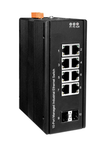 ICP DAS FSM-510G-2F - 8 port 10/100/1000 Base-T, 2 (100/1G) SFP L2 Plus IEEE802.3ab Managed Switch by ICP DAS