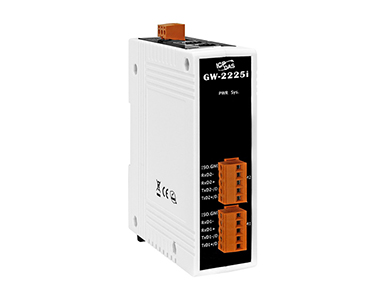 ICP DAS GW-2225i - Modbus TCP to RTU / ASCII Gateway with PoE and 2 Isolated RS-485 by ICP DAS