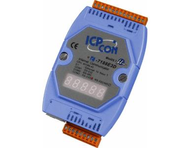 ICP DAS I-7188E3D-232 - Serial to Ethernet Controller with one Ethernet Port, two RS-232 Ports, one RS-485 Port and DIO by ICP DAS
