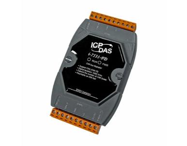 ICP DAS I-7531-FD - Two-channel Isolated CAN / CAN FD Signal Repeater. Supports operating temperatures between -25 to 75C. by ICP DAS