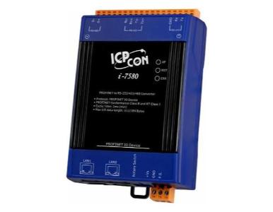 ICP DAS I-7580 - PROFINET to RS-232/422/485 Converter. 4kV Contact ESD protection for any terminal. Wide range power out input o by ICP DAS