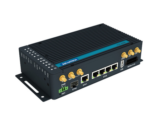 Advantech ICR-4434 - ICR-4400, GLOBAL, 5x Ethernet, 1x RS232, 1x RS485, CAN, SFP, USB, SD, Without Accessories by Advantech