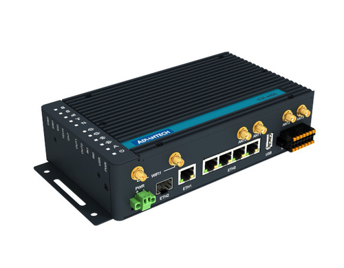 Advantech ICR-4461W3 - ICR-4400, GLOBAL, NAM, 5x Ethernet, 1x RS232, 1x RS485, CAN, Wi-Fi, SFP, USB, SD, Without Accessories by Advantech