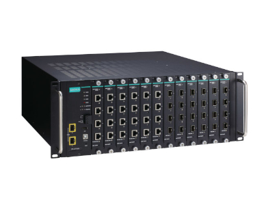 Moxa ICS-G7750A-2XG-HV-HV - Layer 2 Full Gigabit managed Ethernet switch with 12 slots for 4-port 10/100/1000BaseT(X) module or by MOXA