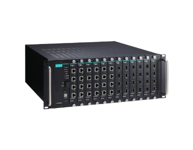 Moxa ICS-G7848A-HV-HV - Layer 3 Full Gigabit managed Ethernet switch with 12 slots for 4-port 10/100/1000BaseT(X) module or 4-po by MOXA