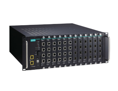 Moxa ICS-G7850A-2XG-HV-HV - Layer 3 Full Gigabit managed Ethernet switch with 12 slots for 4-port 10/100/1000BaseT(X) module or by MOXA