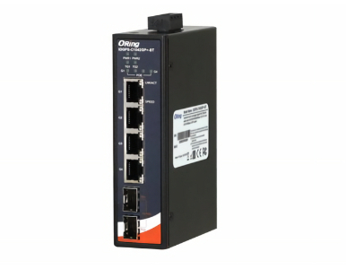 ORing IDGPS-C1042GP+-BT - Industrial 6-port Unmanaged Gigabit PoE Ethernet Switch with 4x10/100/1000/2500Base-T(X) P.S.E and 2 x by ORing Industrial Networking