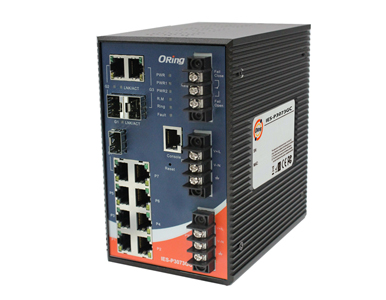 ORing IES-P3073GC-HV - IEC 61850-3 Managed Ethernet Switch with Rugged 7x 10/100TX (RJ-45) + 3 x 100/1000 Combo (SFP/RJ-45) by ORing Industrial Networking