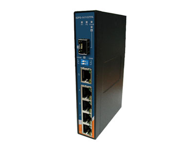 ORing IGPS-1411GTPA - Slim Type 4 x 10/100/1000TX (RJ-45) PoE+, + 1 x 10/100/1000 RJ-45 and 1 x 1000Base-X SFP slot by ORing Industrial Networking