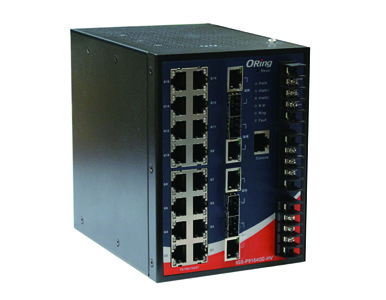 ORing IGS-P9164GC-HV - Industrial 20-port DIN Rail managed Ethernet switch with 16x10/100/1000Base-T(X) and 4xGigabit Combo port by ORing Industrial Networking