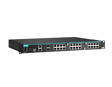 Moxa IKS-6726A-2GTXSFP-HV-HV-T - Modular managed Ethernet switch with 8 10/100BaseT(X) ports, 2 10/100/1000BaseT(X) or 100/1000B by MOXA