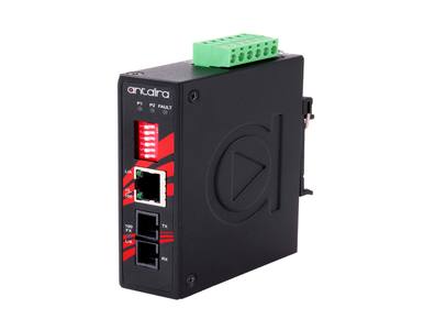 Antaira IMC-C100-S3-T - Compact 10/100TX To 100FX Industrial Media Converter, Single Mode 30KM, SC Connector; EOT: -40 Degree C by ANTAIRA