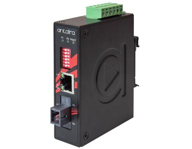 Antaira IMC-C100-WA-M - Compact 10/100TX To 100FX Industrial Media Converter, Single Strand Multi-Mode 2KM, SC Connector; Tx:13 by ANTAIRA