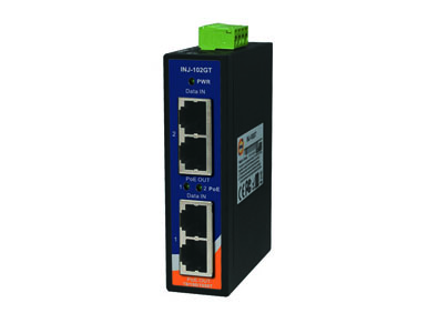 ORing INJ-102GT - Industrial 2-port High Power PoE Injector (Gigabit) by ORing Industrial Networking