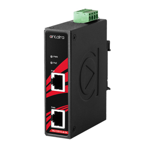 Antaira INJ-C201G-at-24-T - Industrial Gigabit PoE+ Injector – 1*10/100/1000BASE-T with PoE-PSE (30W/Port) + 1*10/100/1000BASE by ANTAIRA