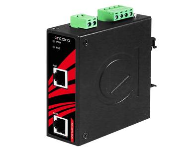 Antaira INJ-C201G-bt-24-T - Industrial Gigabit PoE++ Injector - 1*10/100/1000Base-T(X) with PoE-PSE (90W/Port) and 1*10/100/1000 by ANTAIRA