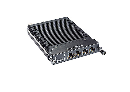 Moxa LM-7000H-4PoE - LM-7000H-4PoE - Fast Ethernet module with 4 10/100Base-TX IEEE 802.3af/at PoE+ ports by MOXA