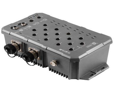 Antaira LMX-1802G-M12-10G-SFP-67-110-T - 18-Port Industrial M12 IP67 Waterproof Gigabit Light Layer 3 Managed Ethernet Switch, w by ANTAIRA