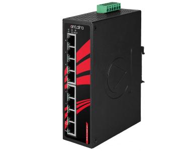 Antaira LNP-0800G-24-T-CC - 8-Port Industrial Gigabit PoE+ Unmanaged Ethernet Switch, w/8*10/100/1000Tx (30W/Port), 9~55VDC Powe by ANTAIRA