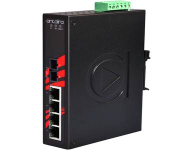Antaira LNX-0501-S3-T - 5-Port Industrial Unmanaged Ethernet Switch,  w/4*10/100Tx + 1*100Fx (SC) Single-Mode 30Km; EOT: -40 to by ANTAIRA