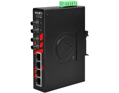 Antaira LNX-0602-ST-M - 6-Port Industrial Unmanaged Ethernet Switch, w/2*100Fx (ST) Mulit-mode 2Km by ANTAIRA