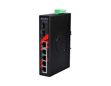 Antaira LNX-0702C-SFP - 7-Port Industrial Unmanaged Ethernet Switch, with 5*10/100Tx and 2*100/1000 SFP Slots by ANTAIRA