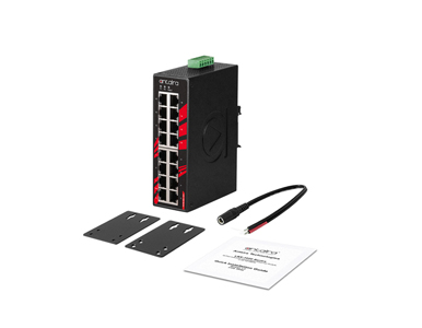 Antaira LNX-1600 - 16-Port Industrial  Unmanaged Ethernet Switch, w/16*10/100Tx by ANTAIRA